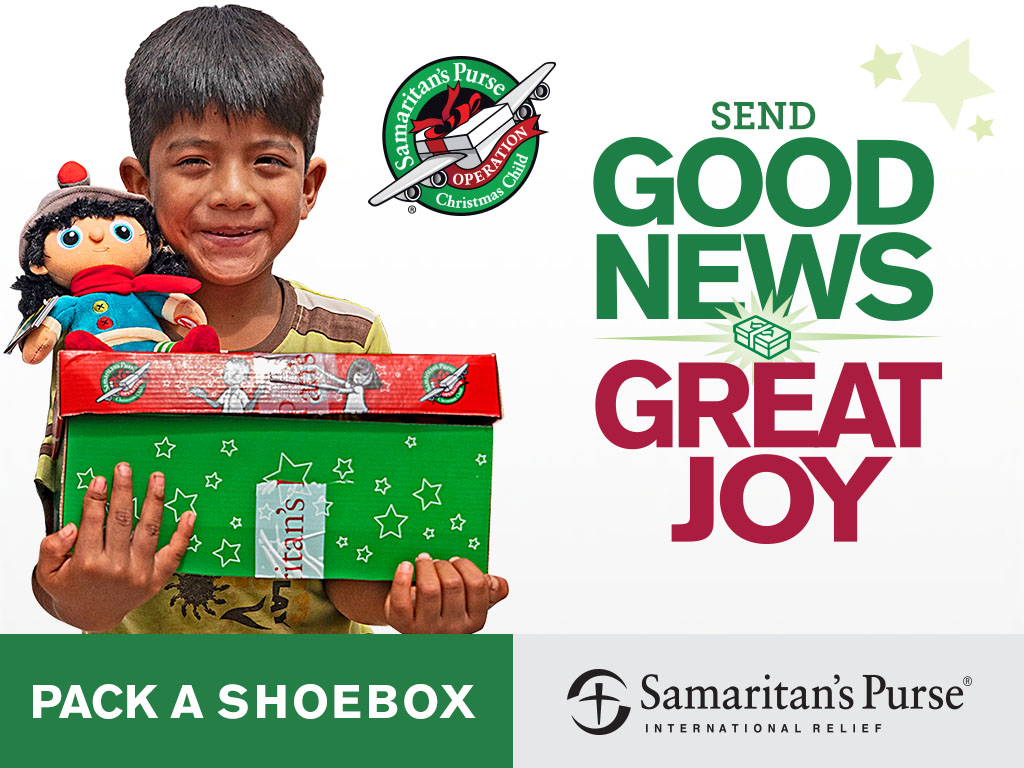 Pack a shoebox for Operation Christmas Child